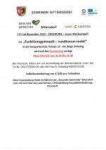 Funktionsgymnastik - rundherum mobil - geänderte Uhrzeit